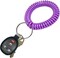 Lucky Line 2” Spiral Wrist Coil Keychain with Steel Ring – Flexible Stretch Wristband Key Holder Bracelet, Expands to 12”, Purple (410651)
